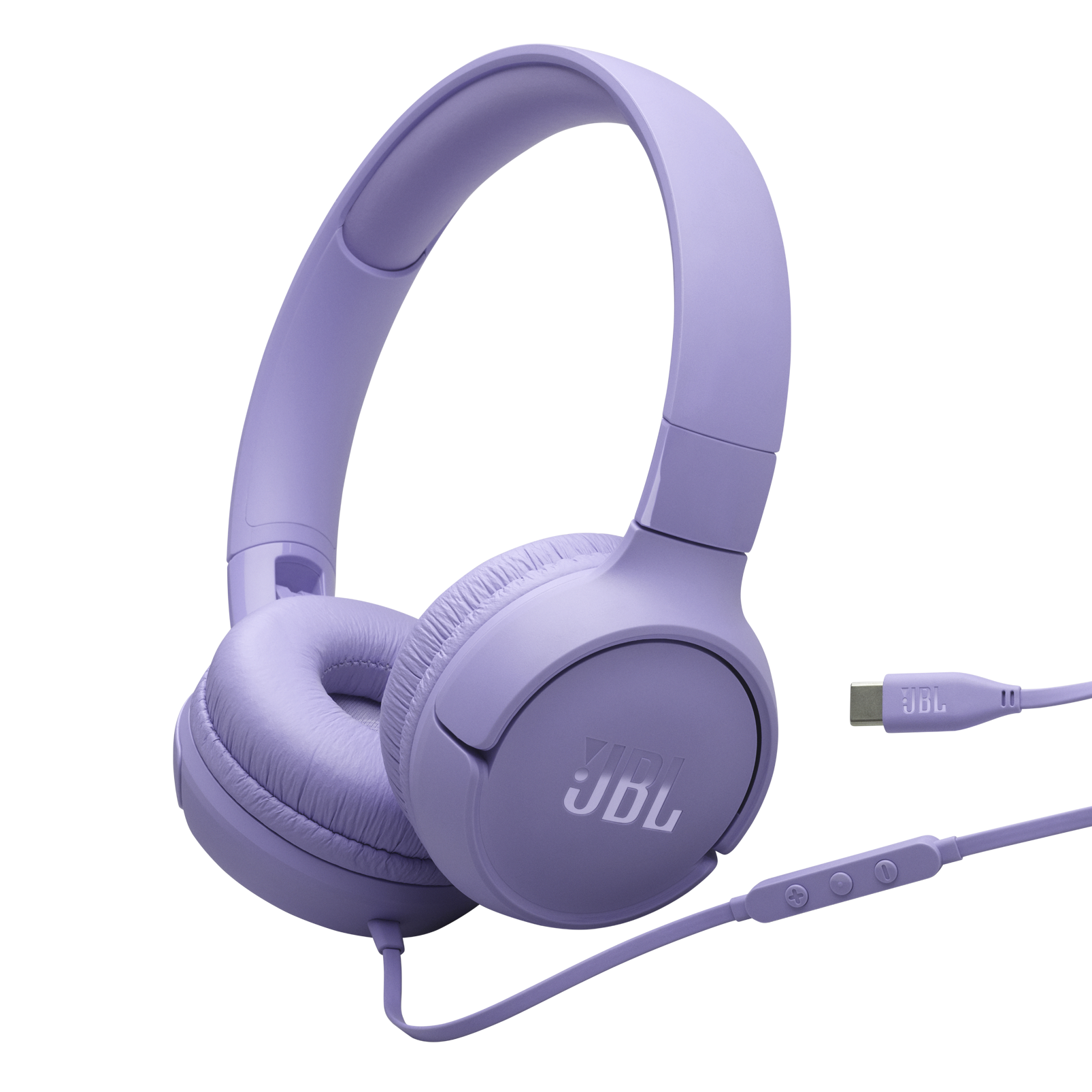 JBL TUNE 520 USB-C Purple wired headphones
